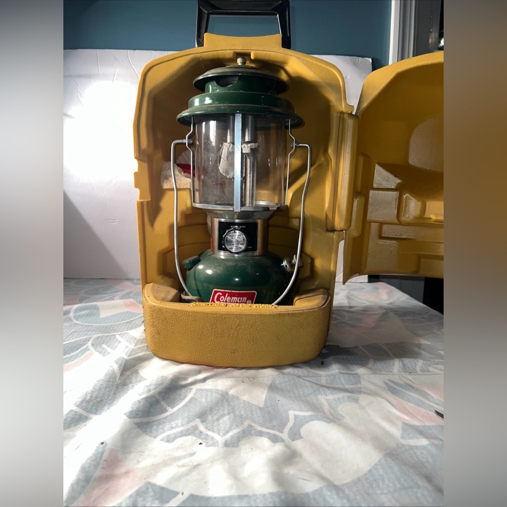 Coleman Classic Green Lantern with Sturdy Yellow Case
